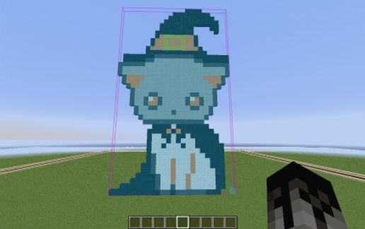 Halloween Cat Pixel Art