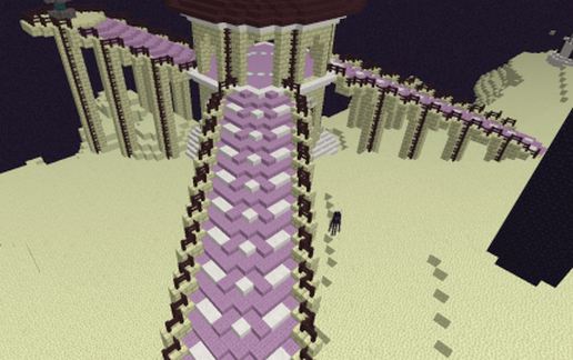 End Portal Stairs schematic - building