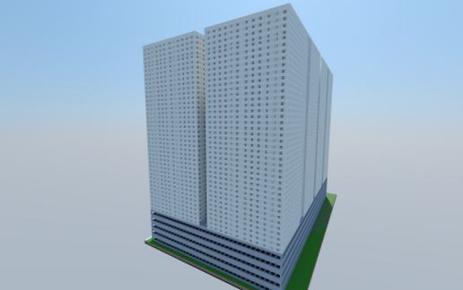 Quadrominium Towers schematic - building