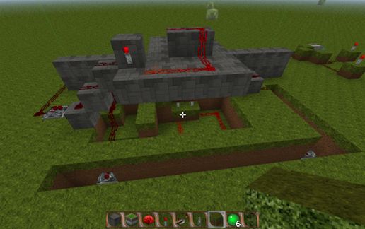 redstone hidden double doors
