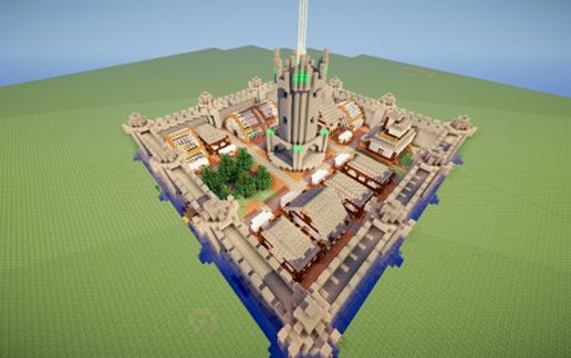 Large Medieval Castle Town