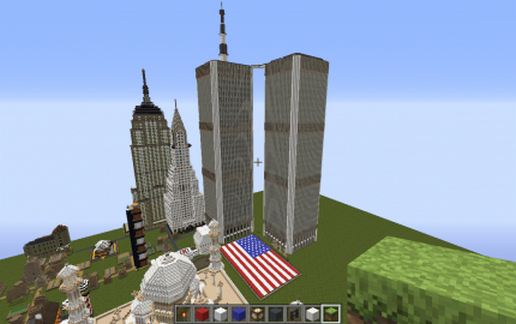 WTC Twin Towers Memorial schematic - building