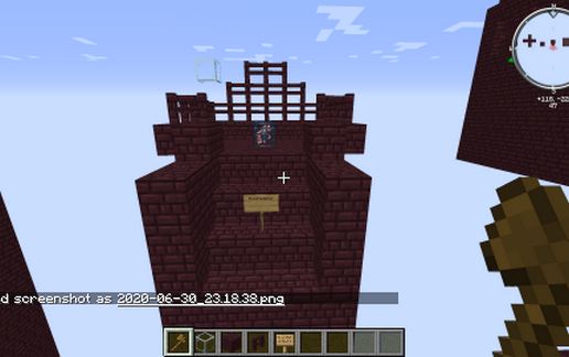 Default Nether Fortress Blaze Spawner schematic - building