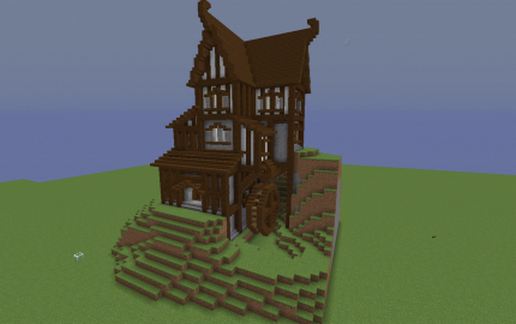 Medieval Town Collection 1 Watermill schematic - building