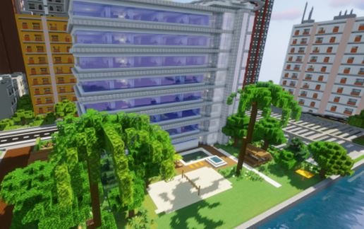 Hotel Opal (With Interior) schematic - building