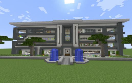 modern redstone house 1.7.2 schematic - building