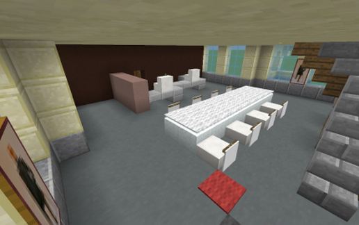 Minecraft Bank schematic - building