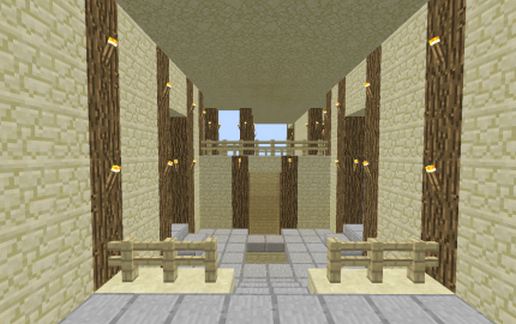 huge sandstone house