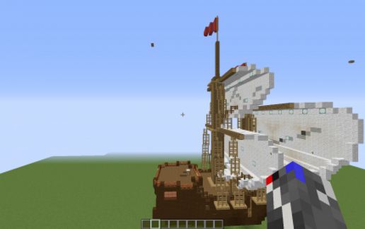 caravel (sail unfolded) strange schematic - building