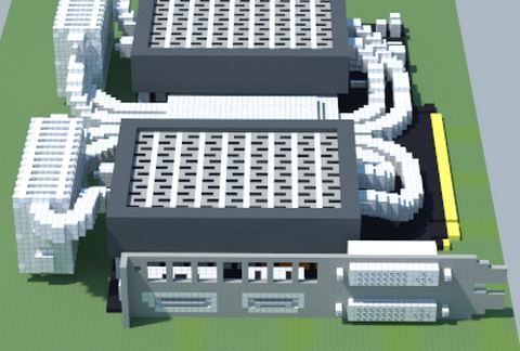 Water-cooled GPU (Own design) schematic - building