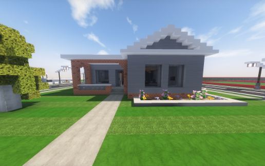 Small Traditional Suburban House schematic - building