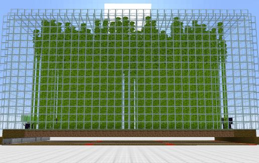 Automatic Bamboo Farm schematic - building