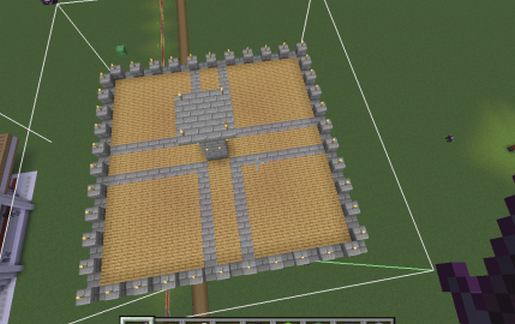 mob farm schematic - building
