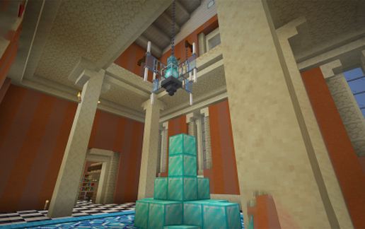 Hermitcraft 7 - Town Hall to scale