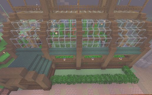 Sugar cane farm schematic - building