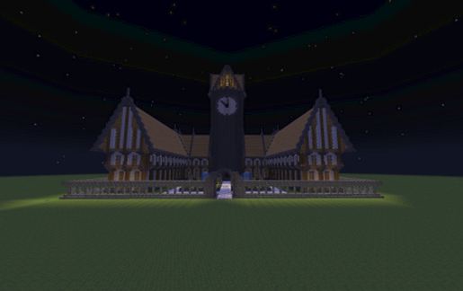 Medieval House with Tower schematic - building