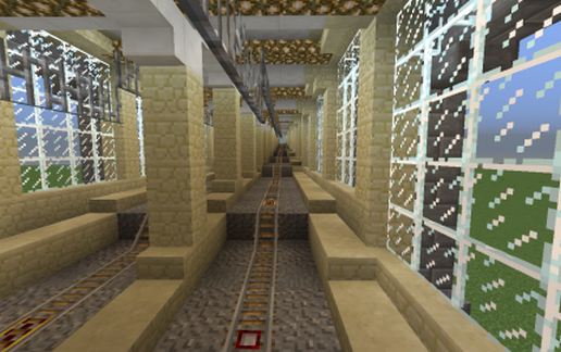 Fancy Elevated Rail Tunnel