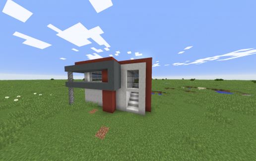 Small Modern House 15x12 schematic - building