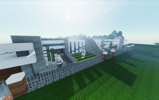 Modern House (Mirrored) schematic - building