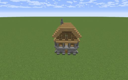 Small medieval house schematic - building