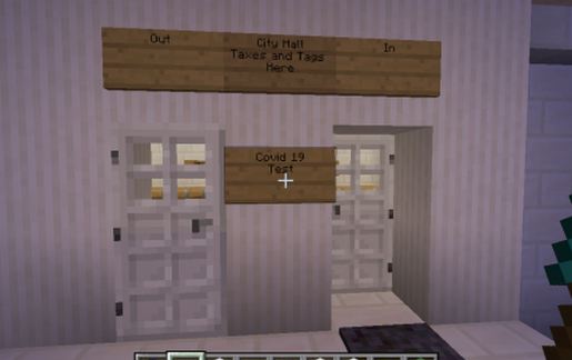 town hall Covid 19 testing schematic - building