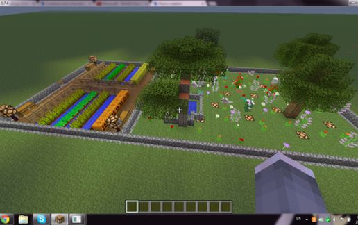 medival veg/flower garden schematic - building