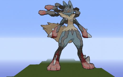 Mega Lucario schematic - building
