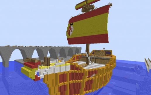 Giant spanish boat schematic - building