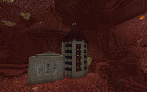 Nether Portal center NETHER Type 1 schematic - building