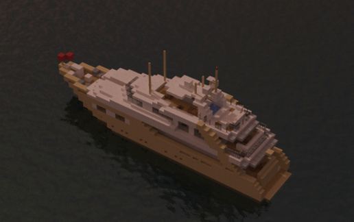 Alexandar V Luxury Yacht schematic - building