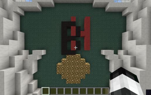 BuildBattle Black Hell server Arena schematic - building