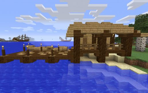 Fisherman's hut with a boat