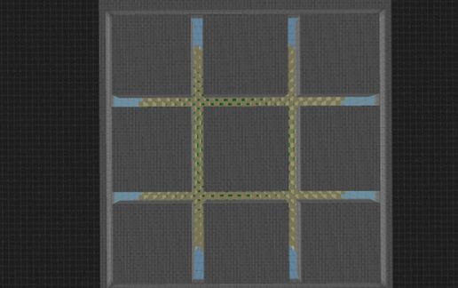 9 Chunks cactus farm [Crop hopper plugin needed] schematic - building