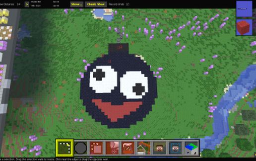 Zeeky Boogy Doog pixel art schematic - building