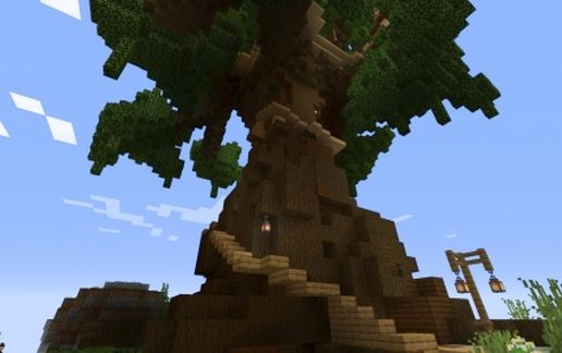 Massive oak treehouse...