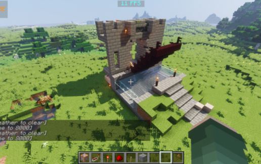 Full motion Drawbridge for 1.14.4 schematic - building