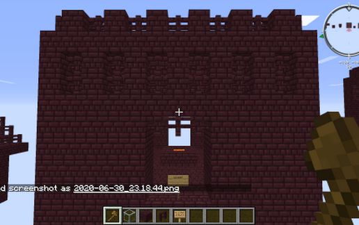 Default Nether Fortress Lava Well Room schematic - building
