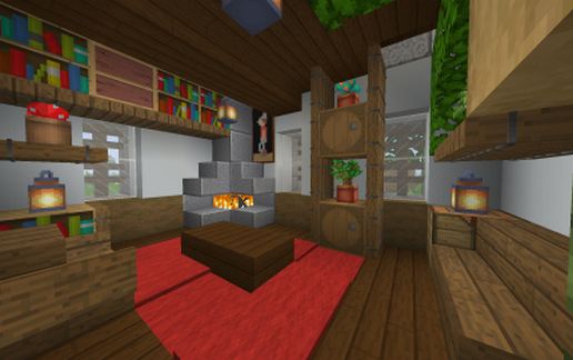 Little Medieval House Fully decorated inside schematic - building