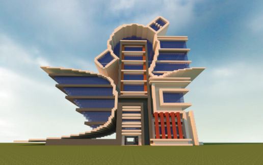 Modern/Futuristic City Building.