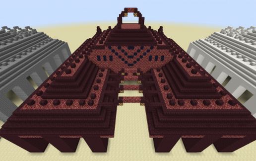 Sea Temple: Nether schematic - building