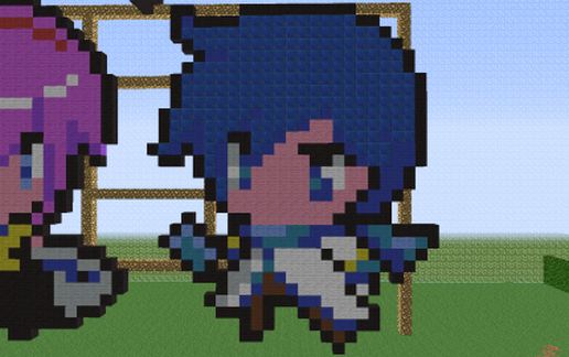 Chibi Kaito Pixel Art schematic - building