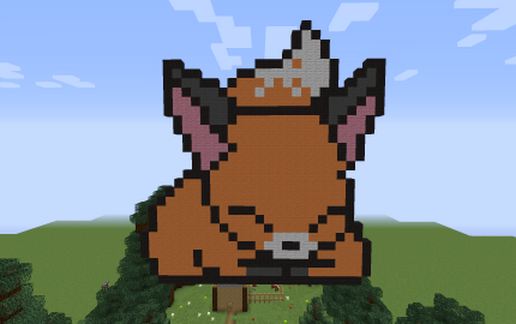 Fox 2D Pixel Art schematic - building