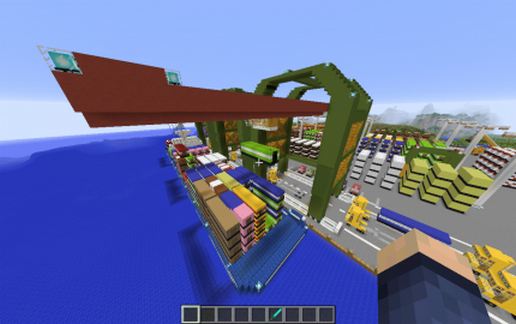Cargo Ship Yard-Port schematic - building