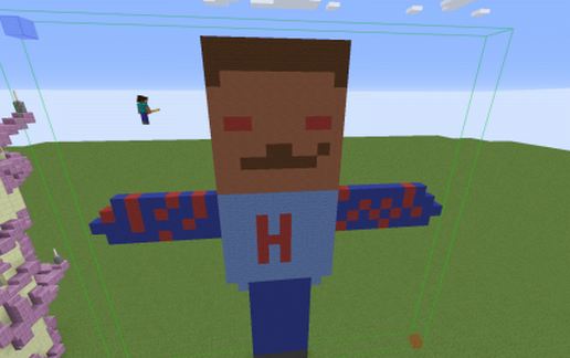 Bloody Herobrine schematic - building