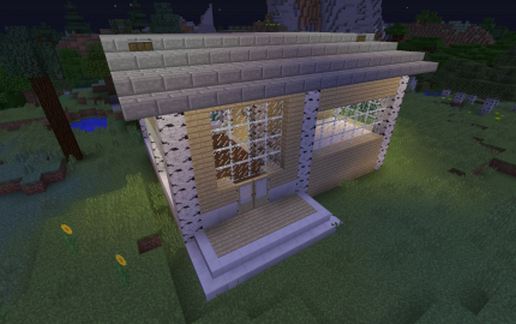 Birch House With Windows schematic - building