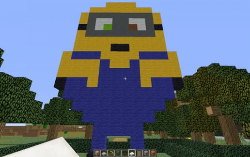 Pixels art Minions