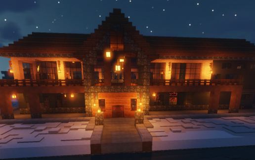 Modern Mountain Chalet schematic - building