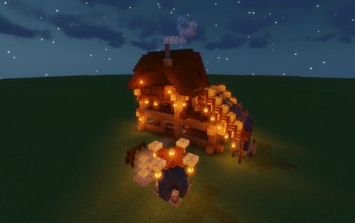Wooden House #1 schematic - building
