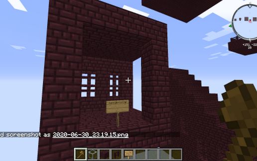 Default Nether Fortress Corridor Corner schematic - building