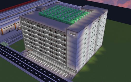 Minecraf-pitol Corporate Building schematic - building